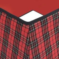 vidaXL Kerstboomrok 48X48X25 Cm Rood En Zwart Shop