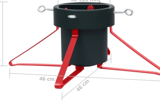 vidaXL Kerstboomstandaard 46X46X19 Cm En Rood Clearance