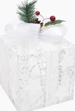 vidaXL Kerstdecoratie Geschenkdozen 3 St Binnen/Buiten Wit Sale