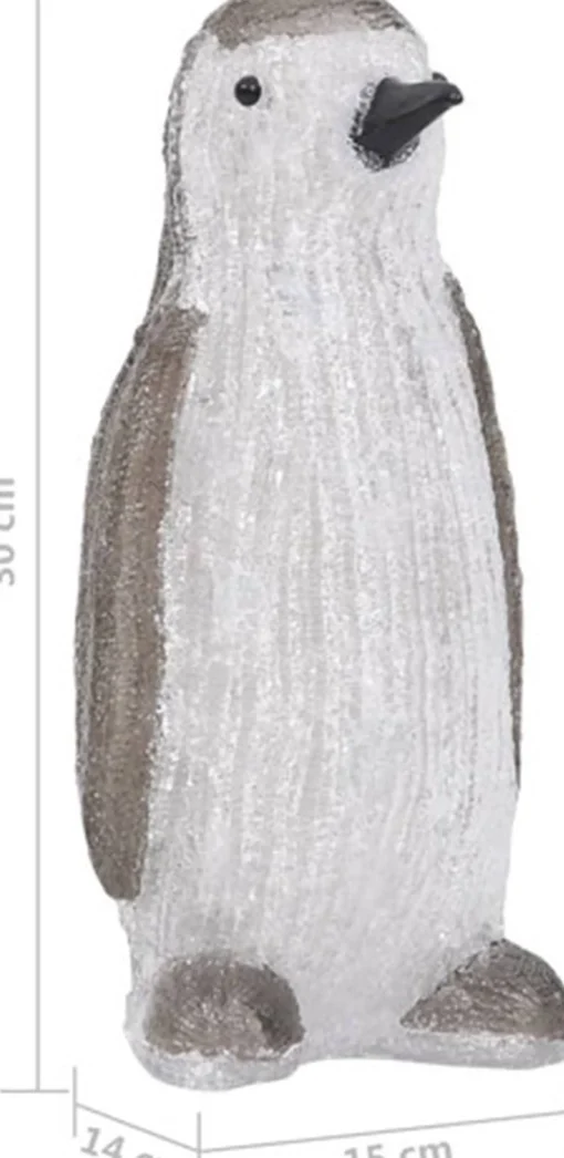vidaXL Kerstfiguur Pinguin Led Binnen En Buiten 30 Cm Acryl Discount