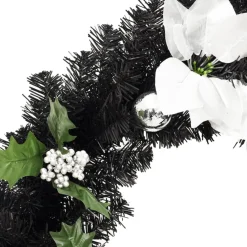 vidaXL Guirlandes></noscript> Kerstslinger Met Led-Lampjes 2.7 M Pvc Zwart