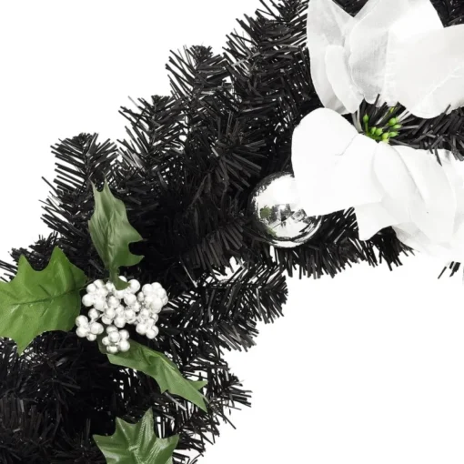 vidaXL Guirlandes> Kerstslinger Met Led-Lampjes 2.7 M Pvc Zwart