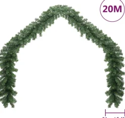 vidaXL Guirlandes></noscript> Kerstslinger Met Led-Lampjes 20 M
