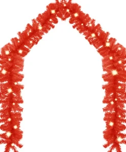 vidaXL Guirlandes></noscript> Kerstslinger Met Led-Lampjes 5 M Rood