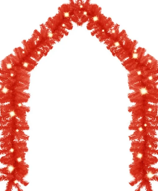 vidaXL Guirlandes> Kerstslinger Met Led-Lampjes 5 M Rood