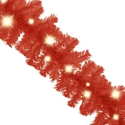 vidaXL Guirlandes></noscript> Kerstslinger Met Led-Lampjes 5 M Rood