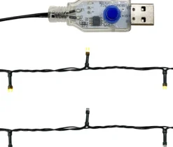 vidaXL Guirlandes></noscript> Kerstslinger Met Led-Lampjes 5 M Blauw