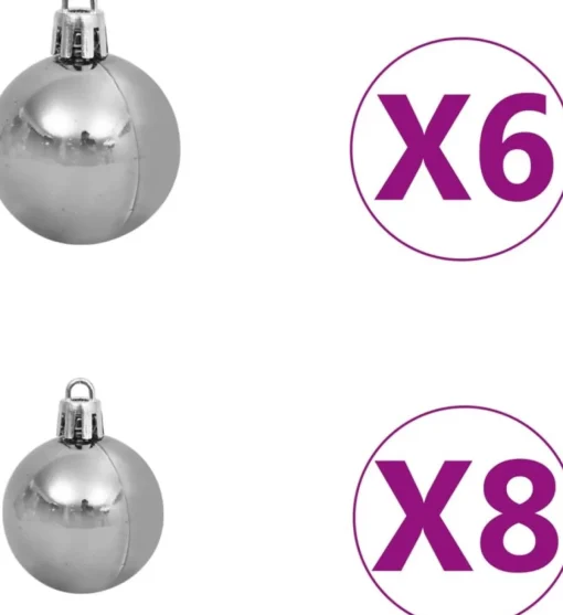 vidaXL Guirlandes> Kerstslinger Met Led's En Kerstballen 5 M Pvc Groen