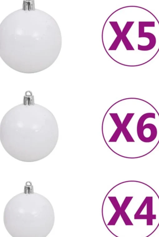 vidaXL Guirlandes> Kerstslinger Met Led's En Kerstballen 5 M Pvc Groen
