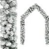 vidaXL Guirlandes> Kerstslinger Met Sneeuw 20 M Pvc Groen