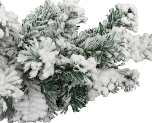vidaXL Guirlandes> Kerstslinger Met Sneeuw 20 M Pvc Groen