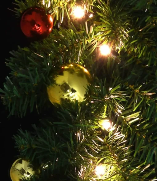vidaXL Guirlandes> Kerstslinger Versierd Met Kerstballen En Led-Lampjes 5 M