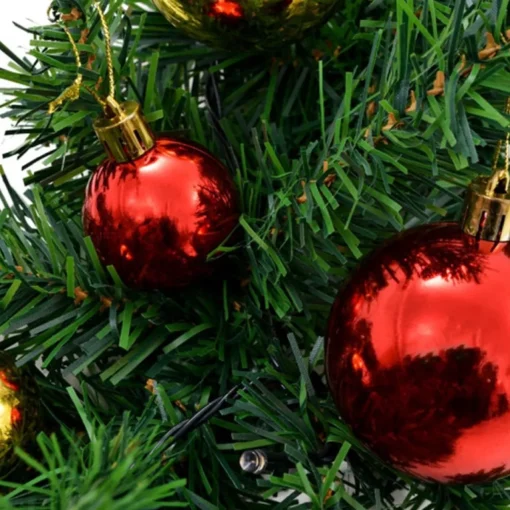 vidaXL Guirlandes> Kerstslinger Versierd Met Kerstballen En Led-Lampjes 20 M