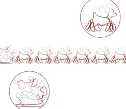 vidaXL Kerstverlichting 6 Rendieren En Slee 2160 Led's Xxl 7 M Best