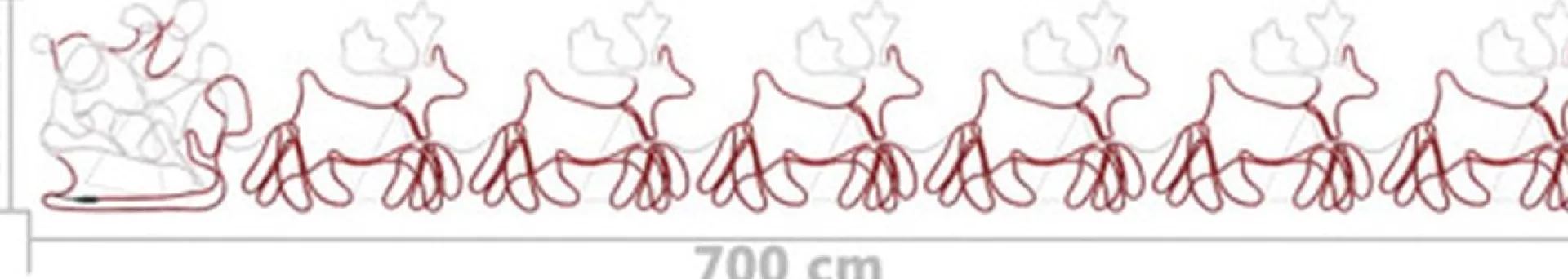 vidaXL Kerstverlichting 6 Rendieren En Slee 2160 Led's Xxl 7 M Best