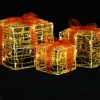 vidaXL Kerstverlichting Geschenkdozen 3 St Decoratief Acryl Warmwit Best
