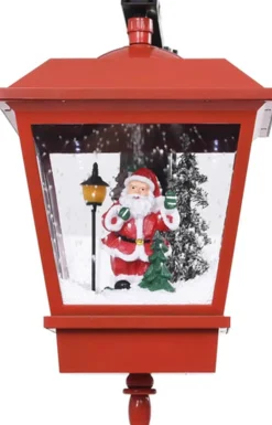 vidaXL Kerstwandlamp Met Led-Lampjes En Kerstman 40X27X45 Cm Rood Online