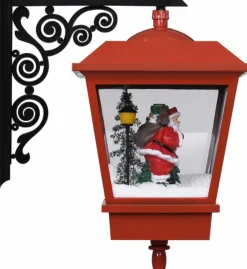 vidaXL Kerstwandlamp Met Led-Lampjes En Kerstman 40X27X45 Cm Rood Online