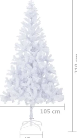 vidaXL Kunstkerstboom Met Stalen Standaard 910 Takken 210 Cm Store