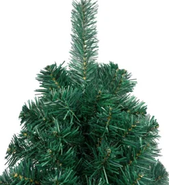 vidaXL Kunstkerstboom Met Standaard Half 150 Cm Pvc Groen Hot