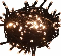 vidaXL Lichtsnoer Met 1000 Led's Met 8 Lichteffecten Ip44 100 M Warmwit Best
