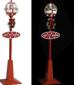vidaXL Straatlantaarn Met Kerstman Led 175 Cm Best Sale