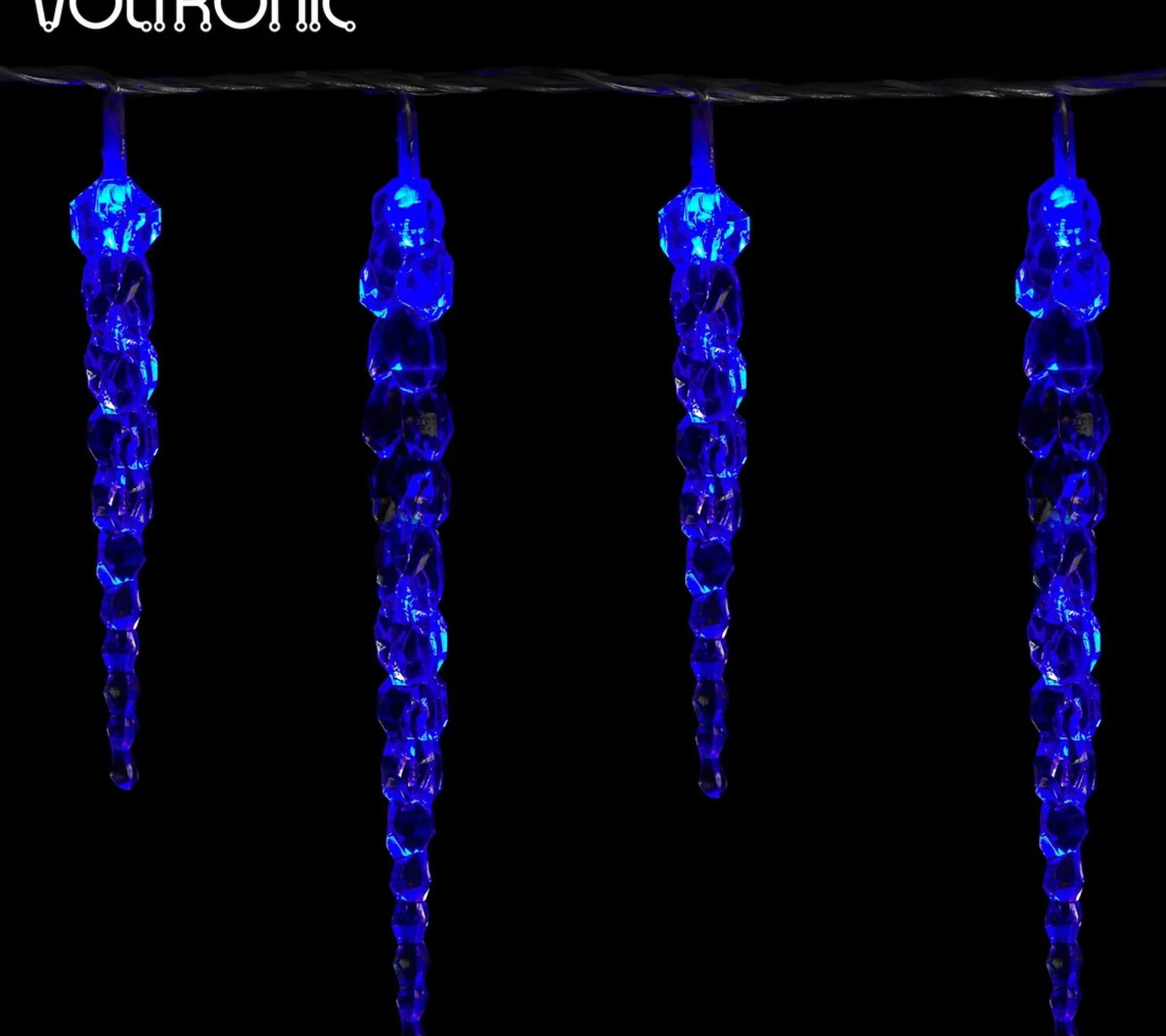 VOTRONIC Voltronic Kerstverlichting - Ijspegel Verlichting - 40 Ijspegels - 10.5 Meter Kabel - Blauw Fashion