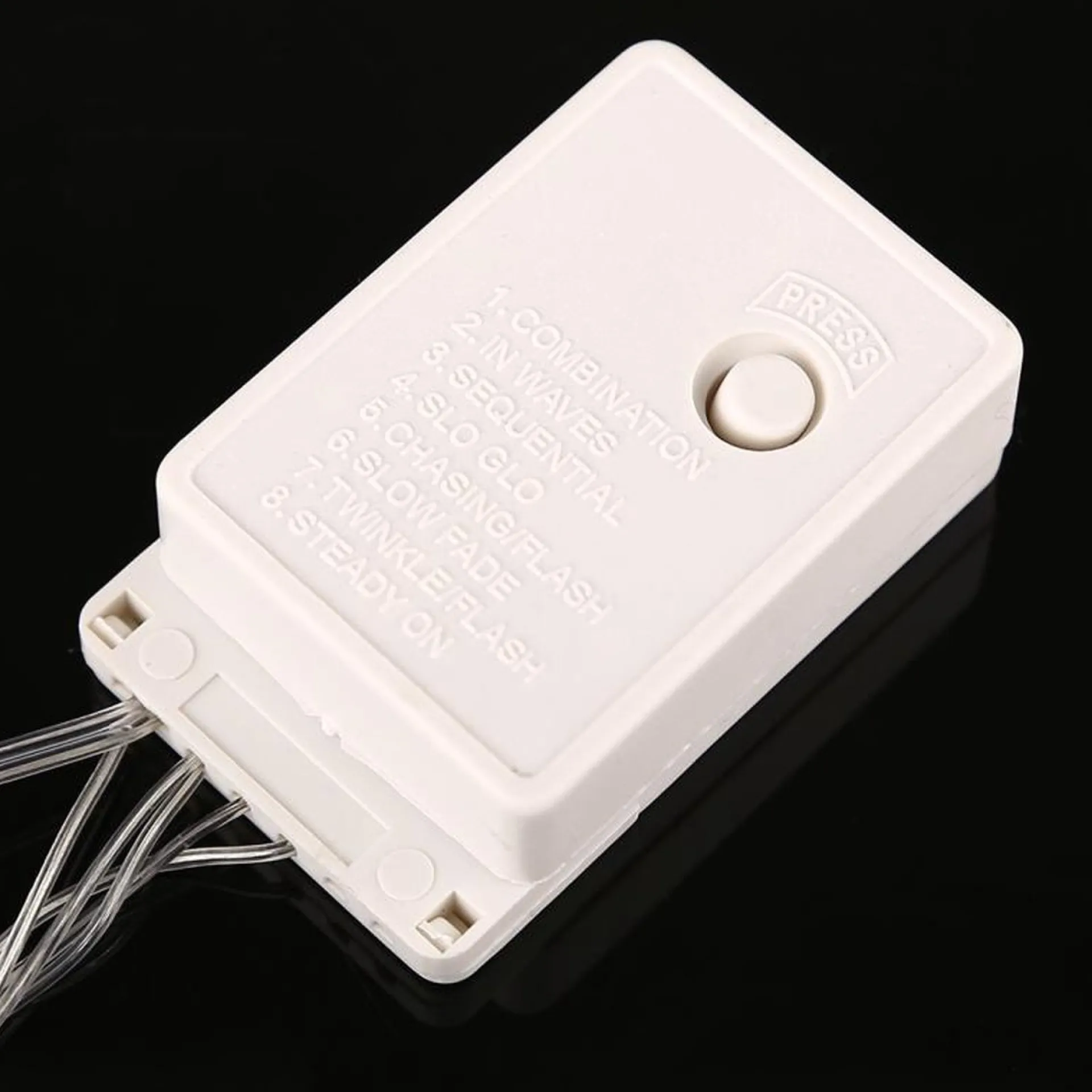 Merkloos Waterdichte String Licht Lengte: 10M 100 Led Light Met Controller Knipperen / Vervagen / Jagen Effect Ac 220V Eu Plug(Blue Light) Outlet