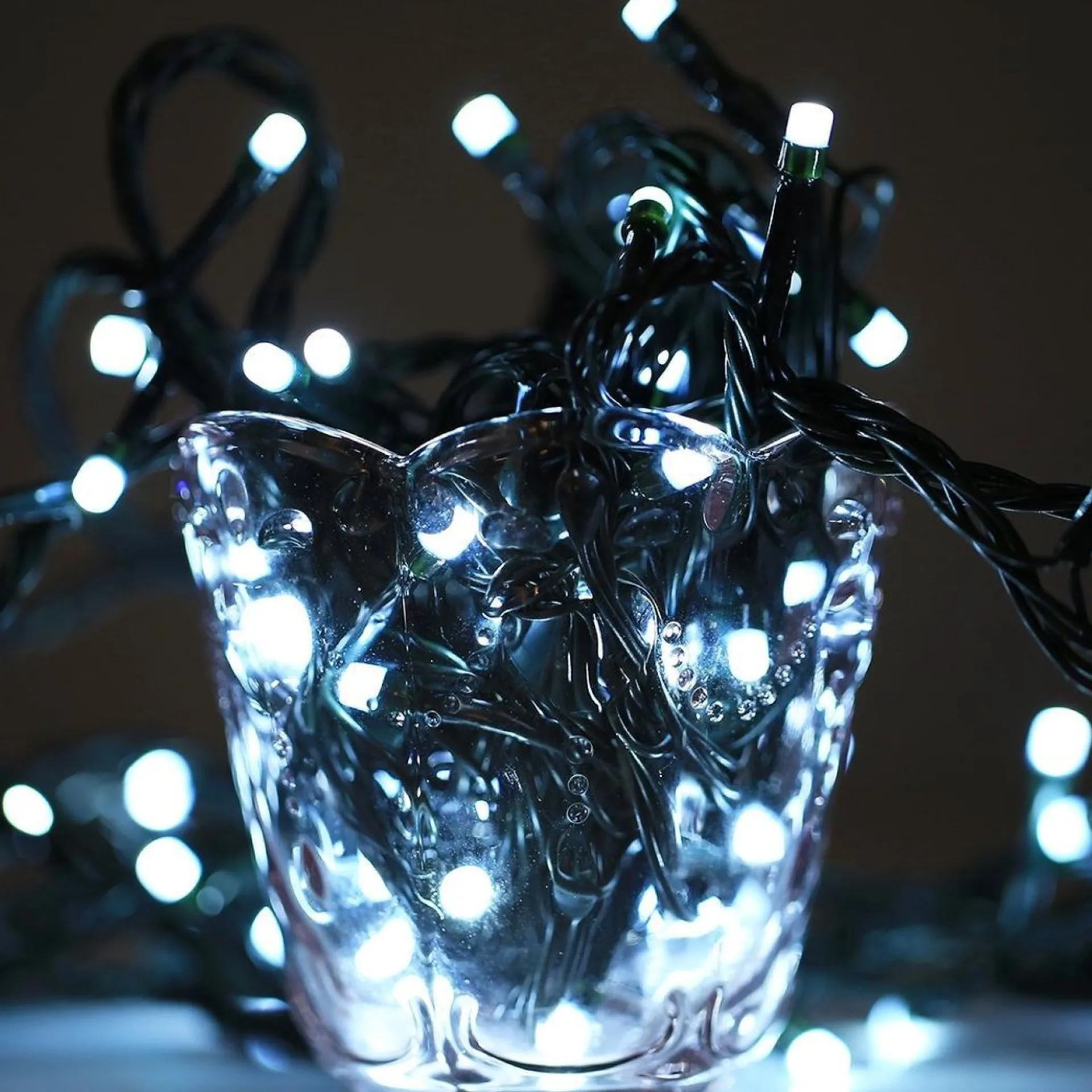 Merkloos Waterproof String Light, Lengte: 10 M, 100 Leds String Light Met End Joint & Controller, Knipperend / Fading / Chasing Effect, Eu-Stekker, Ac 220V Shop