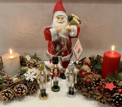 Home Accents Kerstkransen></noscript>Witte Kerstkrans - Christmas Wreath 32Cm Natuurlijke Materialen