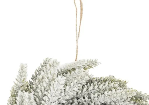 Naturn Christmas Kerstkransen>Witte Sneeuw Kerstkrans O 40 Cm Van | Ronde Krans | Kerstdecoratie Deurkrans | Kerstcadeau | Kransen Voor De Kerst | Kerstversiering Kransen | Wit