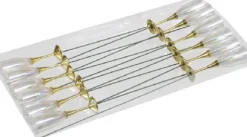 Othmar Decorations Kerststukjes>12X Bruiloft Decoratie Prikkers/Stekers Champagne Glazen 7,5 Cm - Kerststukje Instekertjes - Bruiloft Decoratie