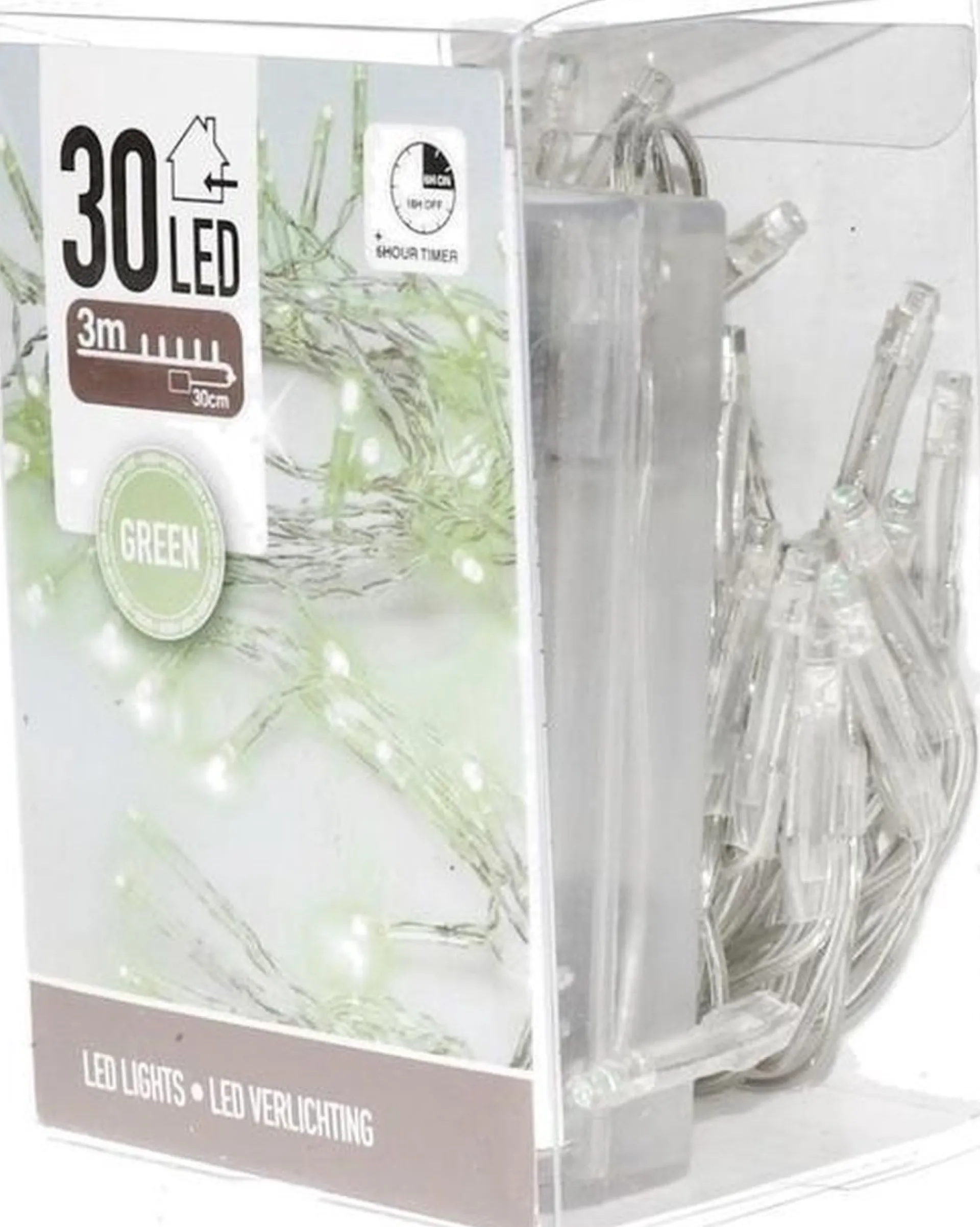 Merkloos 3X Clusterverlichting Op Batterijen Groen 3 Meter Shop