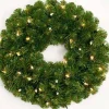 KJ Kunstkerstbomen Kerstkransen>5X Dakota Kerstkrans - Met 300 Takken - 100 Led Lampjes - O 90 Cm