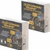 Merkloos 3X Draadverlichting Zilver Met Warm Witte Led Lampjes 2 Meter Op Batterijen Met Timer - Kerstverlichting Lichtsnoeren Online