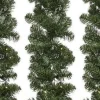Merkloos Guirlandes>3X Groene Kunst Kerstguirlande Imperial Met Lampjes 270 Cm - Dennenslingers Met Kerstverlichting