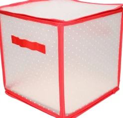 Bellatio Decorations 3X Kerstballen Opruimen/Opbergen Opbergboxen 31 X 31 X 31 Cm - Kerstversiering Opbergdozen Voor In Totaal 81 Kerstballen Discount