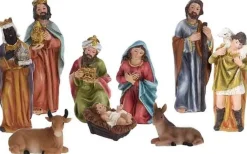 Merkloos Kerststallen>9X Kerststal Kerstbeelden - Kerststal Figuren