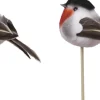 Othmar Decorations Kerststukjes>12X Kerststukje Onderdelen Stekers Met Vogeltjes 9,5 Cm - Kerststukje Maken Onderdelen