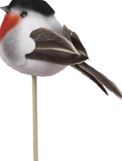 Othmar Decorations Kerststukjes>12X Kerststukje Onderdelen Stekers Met Vogeltjes 9,5 Cm - Kerststukje Maken Onderdelen
