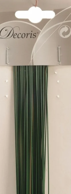 Decoris Kerststukjes>384X Kerststukjes Ijzerdraad/Binddraad Groen 0,8 X 400 Mm