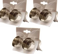 Merkloos Kerststukjes>12X Kerststukjes Theelichthouders Zilver