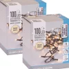 Merkloos 2X Kerstverlichting Op Afstandsbediening Warm Wit 100 Lampjes Clearance