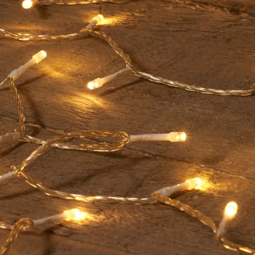 Merkloos 2X Kerstverlichting Op Batterij Met Timer Warm Wit 200 Lampjes - Warm Witte Kerstlampjes/Kerstlichtjes Cheap