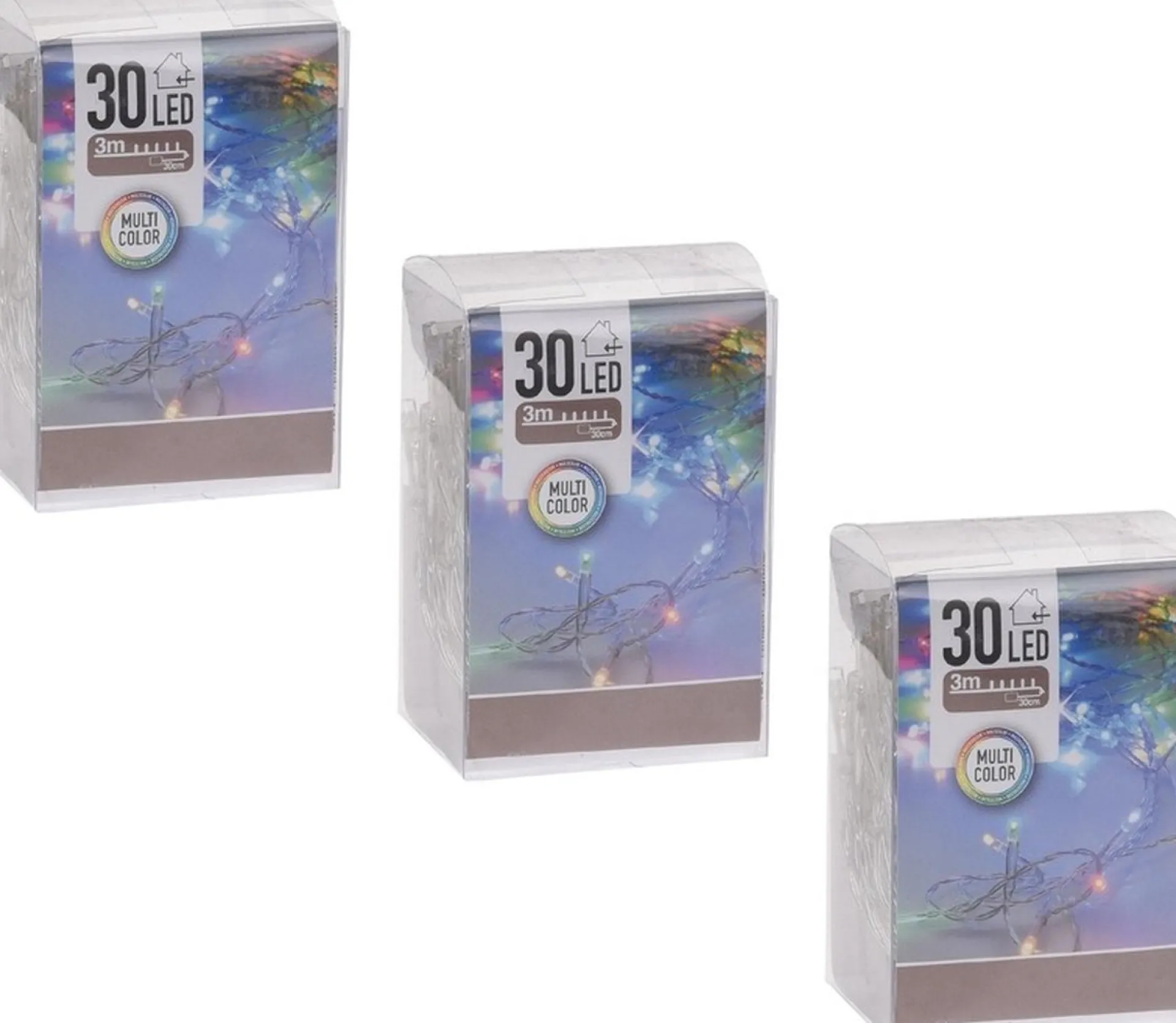 Merkloos 3X Kerstverlichting Op Batterij Gekleurd 30 Lampjes Online