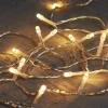 Merkloos 6X Kerstverlichting Op Batterijen Warm Wit 10 Lampjes 100 Cm/1 Meter - Warm Witte Mini Verlichting - Kerstlampjes/Kerstlichtjes Op Batterij New