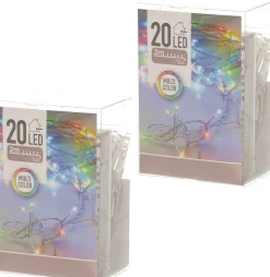 Merkloos 6X Kerstverlichting Op Batterij Gekleurd 20 Lampjes Cheap