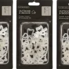 Lumineo 120X Kerstverlichting/Feestverlichting Bevestiging Dakgoot Ophang Haakjes - Lichtsnoeren Ophangen Fashion