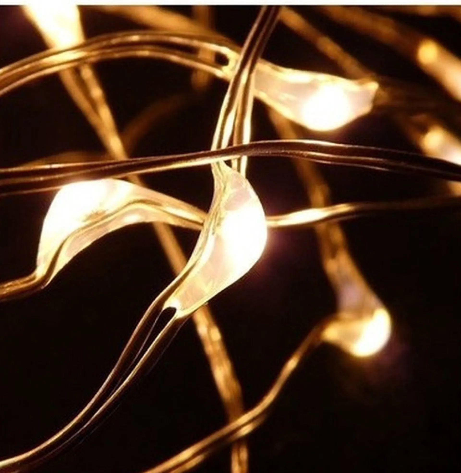 Anna's Collection 2X Koperen Kerstverlichting Met Timer 20 Led Lampjes 1 Meter New