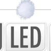 Merkloos 1X Led Lichtsnoeren Met 20 Sneeuwballen Lampjes Van 5 Cm Op Batterijen 190 Cm - Met Timer - Kerstverlichting Store